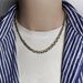 Men’s Titanium Steel Cuban Link Chain – Luxury Minimalist Necklace For Men, Hip-Hop Streetwear, Adjustable Choker & Bracelet Set_voghion.com