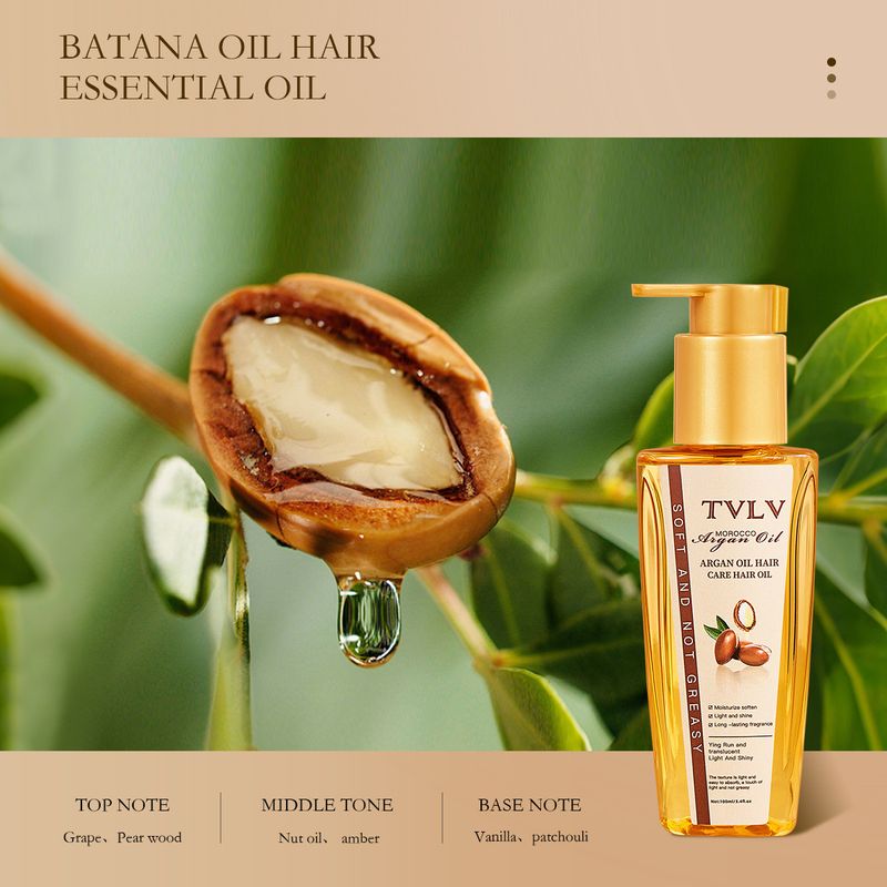 Cross Border TVLV Rosemary Hair Care Essential Oil Rice Puree Moroccan Long Lasting Fragrance Batana Hair Care Essential Oil_voghion.com
