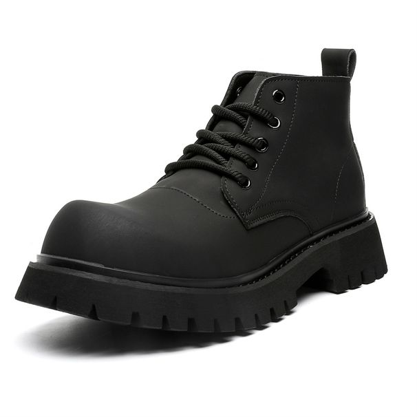 Retro Martin Boots Thick-soled Heightening Tooling Boots Casual Men's Boots_voghion.com