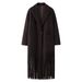 Women's Street Fashion Versatile Casual Fringe Woolen Coat_voghion.com