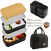 Reusable Bento Lunch Box Set With Insulated Bag - Microwave Safe, Leak-Proof, Eco-Friendly PP Plastic For Office, School_voghion.com