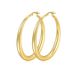 New Silver Thick Large Circle Hoop Irregular Needle Personality Earrings_voghion.com