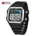 Classic Square LED Digital Watch With Night Light, Multi-Function Alarm, Calendar, Stopwatch For Students, Sports & Casual Wear_voghion.com