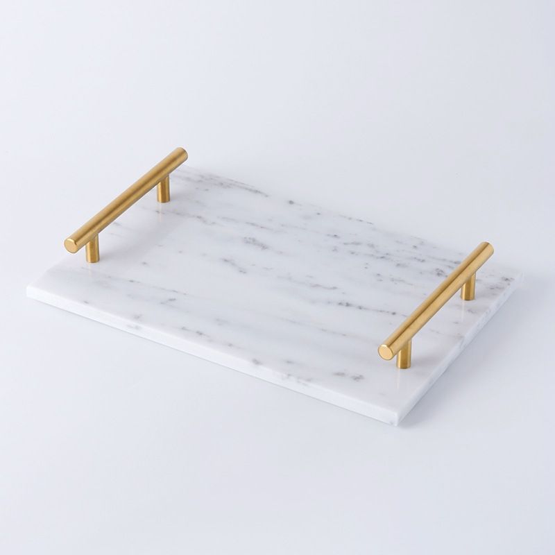 Vassoio in marmo scandinavo, piatto decorativo minimalista per gioielli, articoli essenziali per il bagno, piatto da portata rotondo in pietra con venature naturali_voghion.com