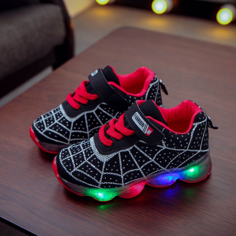 Spring And Autumn Children's Shoes Children's Light Shoes Running Shoes For Boys And Girls Baby Flashing Single Shoes Led Light Sneakers Net Surface_voghion.com