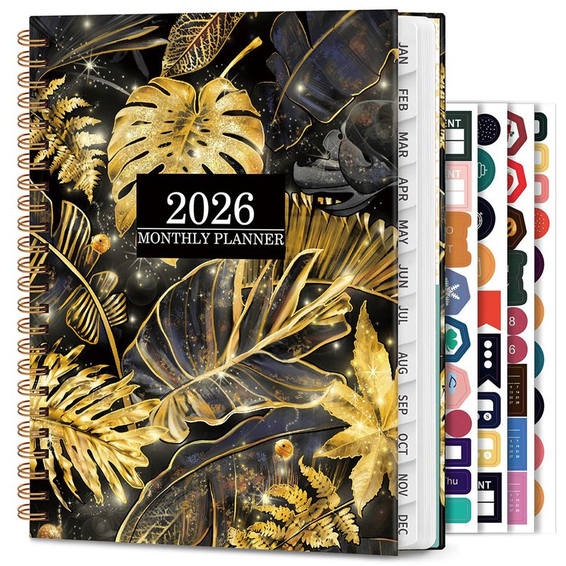 Calendar 2026 Flower Schedule Planner Notebook With Dates, Daily Workflow, Christmas Gift_voghion.com