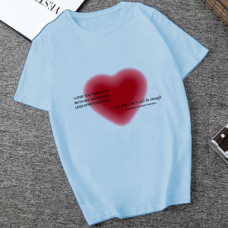 2024 New Love Letter Printed T-shirt_voghion.com