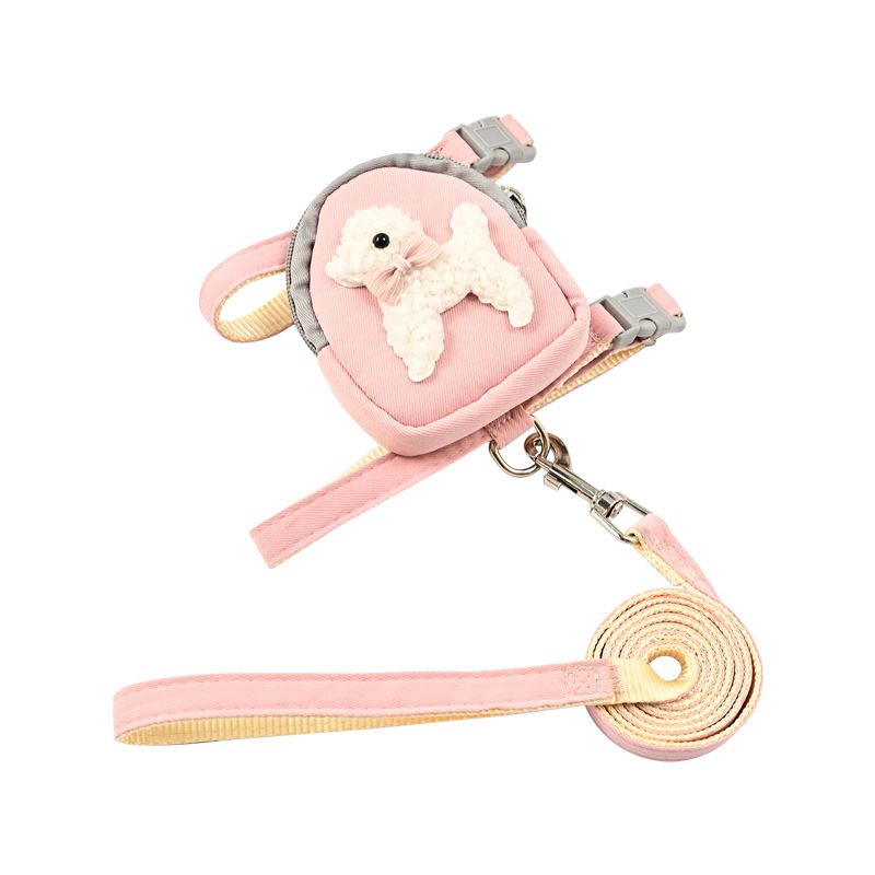 Small Anti-Escape Adjustable Backpack Style Four Seasons Cat And Dog Walking Home Use Leash_voghion.com