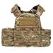 Heavy-Duty Quick-Release Tactical Vest – Modular Camo Vest For Airsoft, Survival Training & Field Operations (Coyote/OD Green) – 1000D Polyester_voghion.com