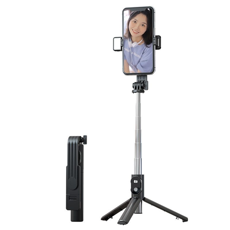 Tragbarer, um 360 Grad drehbarer, faltbarer Bluetooth-Selfie-Stick, Spezifikation: P20H-1 102 cm_voghion.com