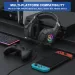 ired Gaming Headset With Noise Cancelling Mic Compatible With PC PS4 PS5 Xbox Surround Sound RGB Light Over Ear Design_voghion.com