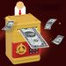 【 Dual Entry Storage 】 Password Safe Automatic Cash Roll, Coin Operated Deposit Box, ATM Machine, Children's Toy_voghion.com