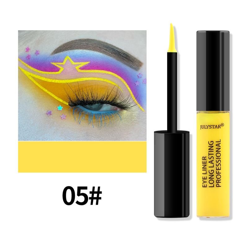 Ombretto e eyeliner combinati per Halloween, eyeliner liquido colorato, impermeabile e a prova di olio, non sbavato._voghion.com