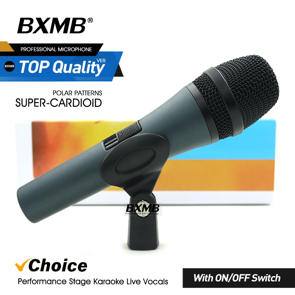 Microphone filaire professionnel Metal E845S, micro dynamique supercardioïde avec interrupteur marche/arrêt pour karaoké, scène, chant en direct_voghion.com