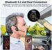Trucker Headset, Wireless Headset Mic, Bluetooth Headsets With Dual Noise Cancelling Microphone & Mute Button_voghion.com