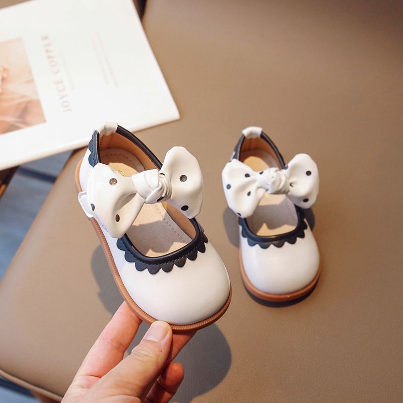Zapatos de cuero para niños, zapatos de princesa con lazo de otoño, zapatos cómodos de moda para niñas_voghion.com