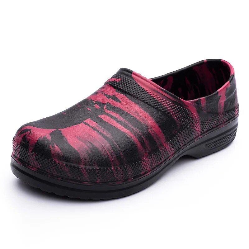 Hommes femmes antidérapant imperméable à l'huile cuisine travail cuisinier chaussures pour Chef maître Restaurant sandale grande taille 49_voghion.com