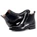 Herren-Slip-On-Arbeitsstiefel aus Leder mit Krokoprägung_voghion.com