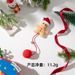 Bell Creative Gift Element Teasing Cat Wand Pet Toy Santa Claus Reindeer Snowflake_voghion.com