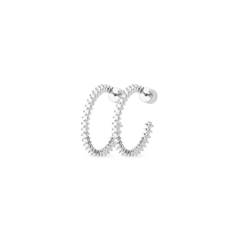 Damenschmuck Volldiamant C-förmige Ohrringe Leichtes Luxus-High-End-Design Mode Temperament Einzigartige Ohrringe Ohrschmuck_voghion.com