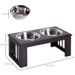 Hunde-Futterstation Rutschfest, 58,4x25,4cm, Grigio, 2L Pro Napf_voghion.com