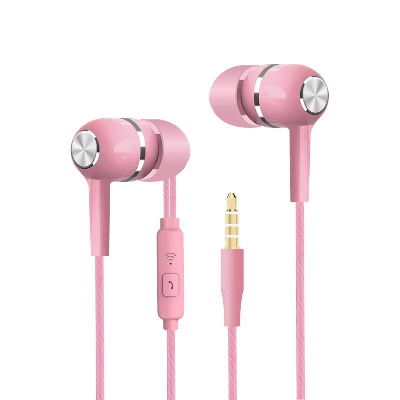 S12 Crystal Line Sports Bass Phone Earphones In-Ear Remote Control With Mic Wired Earphones_voghion.com