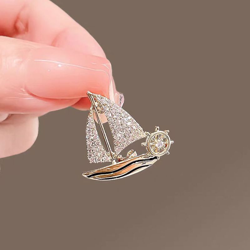 Sailing 2025 Anti-light Brooch, Suit, High-end Badge Temperament, Suit, Corsage With Accessories, Clothes Pin_voghion.com