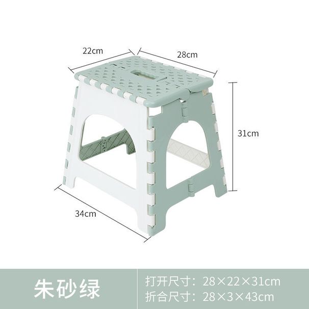 Plastic Folding Chair, Portable Folding Stool For Children, Student Meeting, 31 Cm High Foldable Small Stool_voghion.com