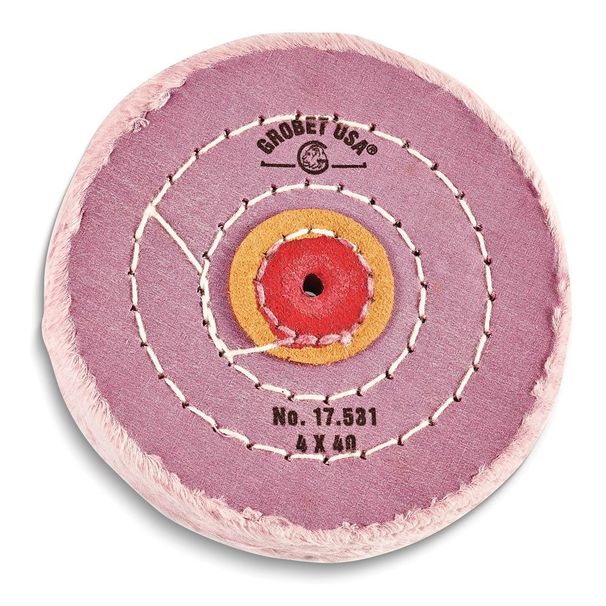 Berry Muslin 4in Dia 40 Ply 3 Rows Leather Center Buff_voghion.com