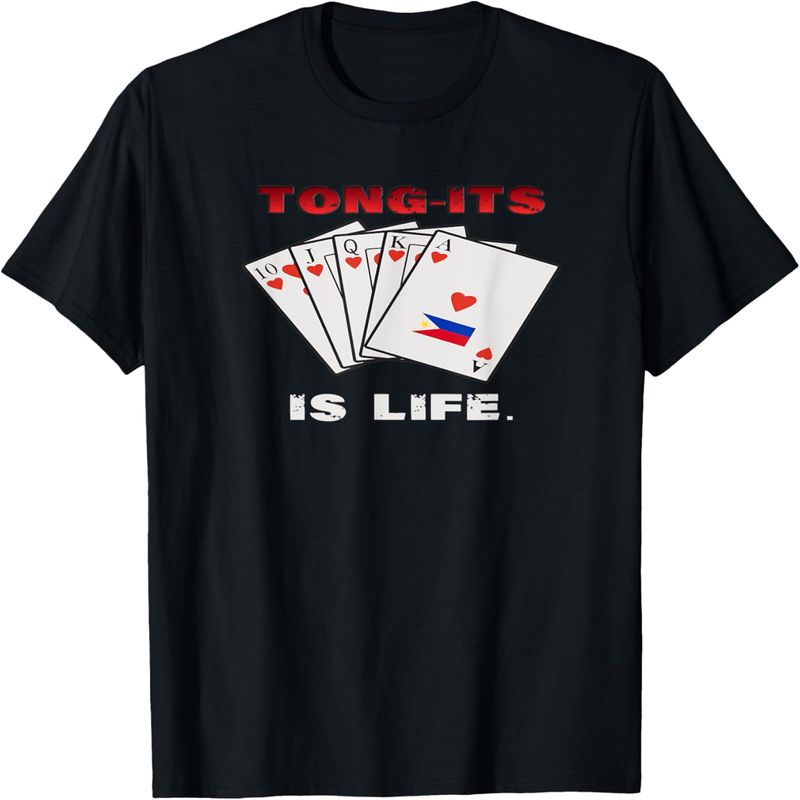 Funny Pinoy Filipino Flag Card Game Tung-its is Life T-Shirt._voghion.com