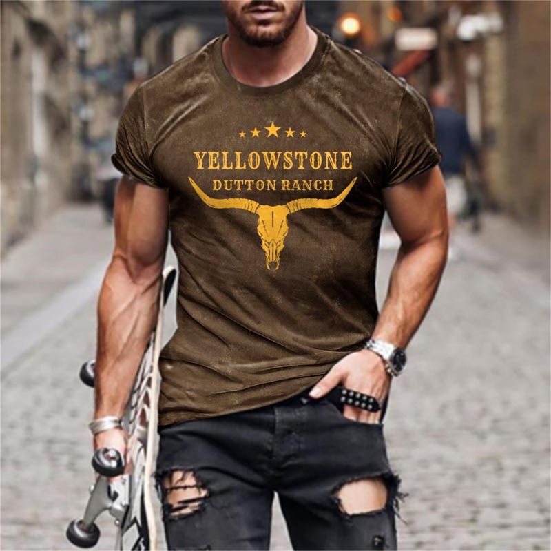 2023 New Street Trend T-Shirt Summer Casual Los Sports Style 3D gedréckt kuerz Ärmelen_voghion.com