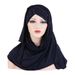 Women's Hats milk silk beaded scarf and hat two-piece set for women fashion patch hijab_voghion.com