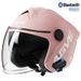 3C Certified 3/4 Motorcycle Helmet With Dual Visor & Bluetooth – Lightweight ABS Shell, 8 Color Options_voghion.com
