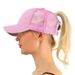 cappello da baseball con coda di cavallo, estivo, da donna, regolabile, nero, casual, in cotone, da ragazza, con snapback, in rete_voghion.com