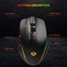 MEETION MT-GM23 Style Professional Lighting Gaming Mouse DPI Adjustable Wired 12800 RGB Usb Optical Laptop Pc Computer_voghion.com