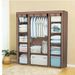 Foldable Wardrobe Closet With Dust Cover – Customizable Storage Organizer For Clothes & Shoes (Steel Frame, 150+ Color Options, Space-Saving Design)_voghion.com