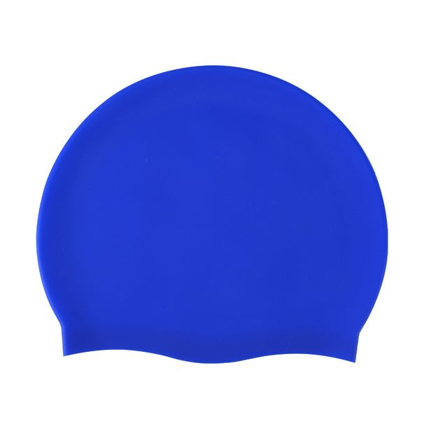 Large Particle Ear Protection Silicone Swimming Cap Adult Long Hair Solid Color Waterproof Comfortable Stretchable Water Drop Swimming Cap_voghion.com