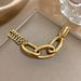 New Hip-Hop Exaggerated Stainless Steel Double Row Cuban Chain Bracelet Ins Style French Elegant Versatile For Women_voghion.com
