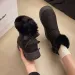 Fleece Lined And Thickened Snow Boots With Slip On Design 2025 Winter New Style Thick Sole Furry Opening Bow Knot Warm_voghion.com