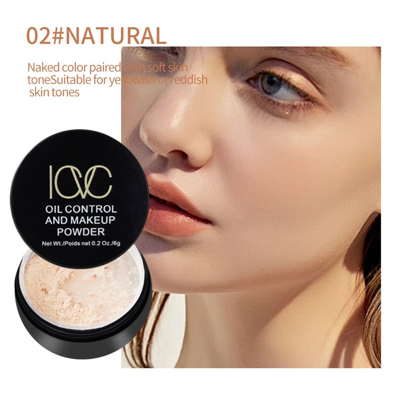 Cipria ICVC Makeup Setting Powder 3 colori correttore impermeabile controllo dell'olio trucco a lunga tenuta cipria libera_voghion.com