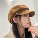 Women's Autumn Winter Internet Celebrity British Style Octagonal Hat Versatile Trendy Duckbill Painter Beret_voghion.com