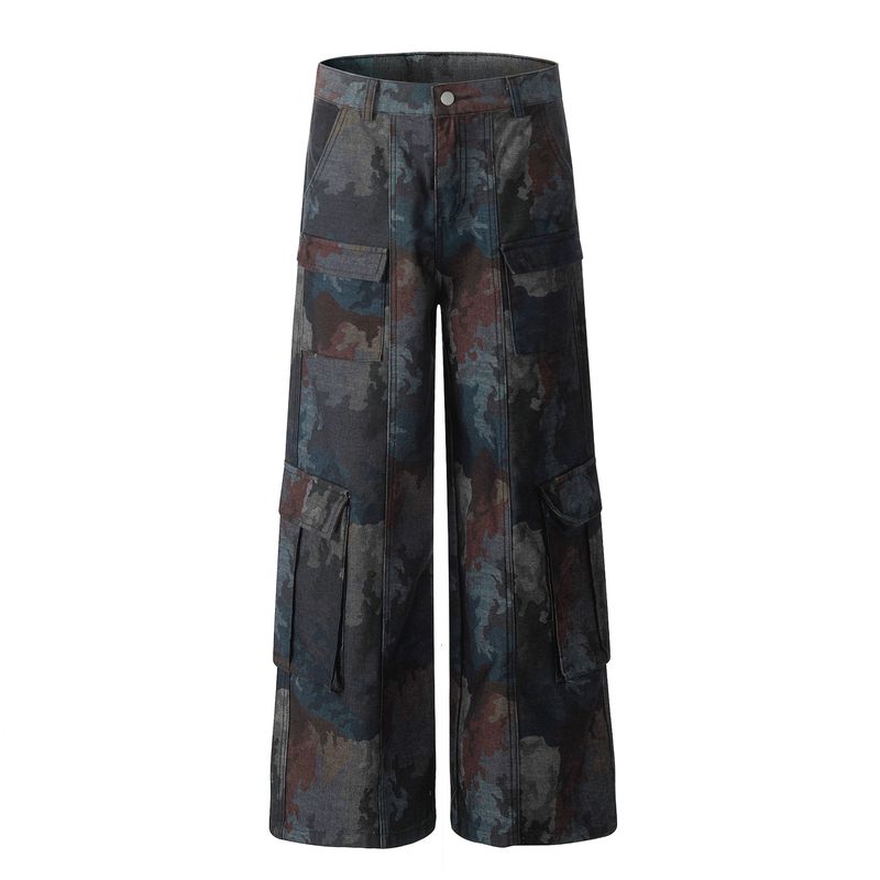 Nuovi pantaloni cargo casual alla moda per giovani uomini, in stile coreano, primavera 2025_voghion.com
