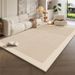 Tapis de salon de style crème léger et luxueux, tapis de sol antidérapant, imperméable et lavable, pour table basse, chambre à coucher, couverture de chevet_voghion.com