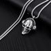Retro Hip Hop Punk Roestvrijstalen Schedel Heren Rock Persoonlijkheid Lange Hanger Ketting Boho Halloween Ornament_voghion.com
