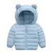 Jaqueta com capuz acolchoada de algodão ultraleve para bebês e crianças pequenas (1 a 3 anos) - Casaco de inverno macio e aconchegante com fecho de zíper, 8 opções de cores_voghion.com