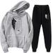 Conjunto deportivo de 2 piezas con capucha y chaqueta de calle de Attack On Titan_voghion.com