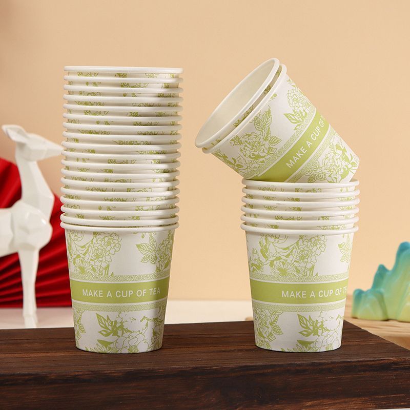 Disposable Paper Thickened Colorful Wedding Dopamine Anti-scald Household Office Coffee Soy Milk Tea Cup Hot Drink_voghion.com