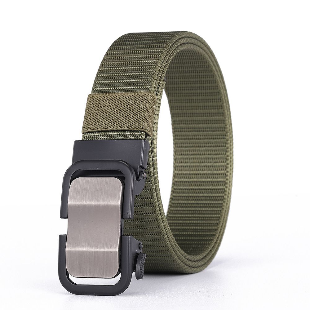 Geflochtener elastischer Canvas-Gürtel für Damen und Herren – koreanischer Stil, automatische Schnalle, lässig und dekorativ_voghion.com