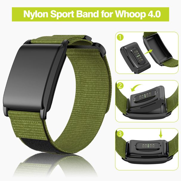 Suitable For Bracelet Nylon Canvas Whoop 4.0 Smart Watch Velcro Strap_voghion.com