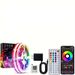 Striscia LED RGB 24V con telecomando Bluetooth IR, barra luminosa flessibile autoadesiva per decorazioni domestiche, feste, pubblicità_voghion.com